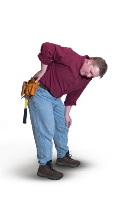 Ankylosing spondylitis frequently presents with back pain and stiffness. ©iStockphoto/motoed